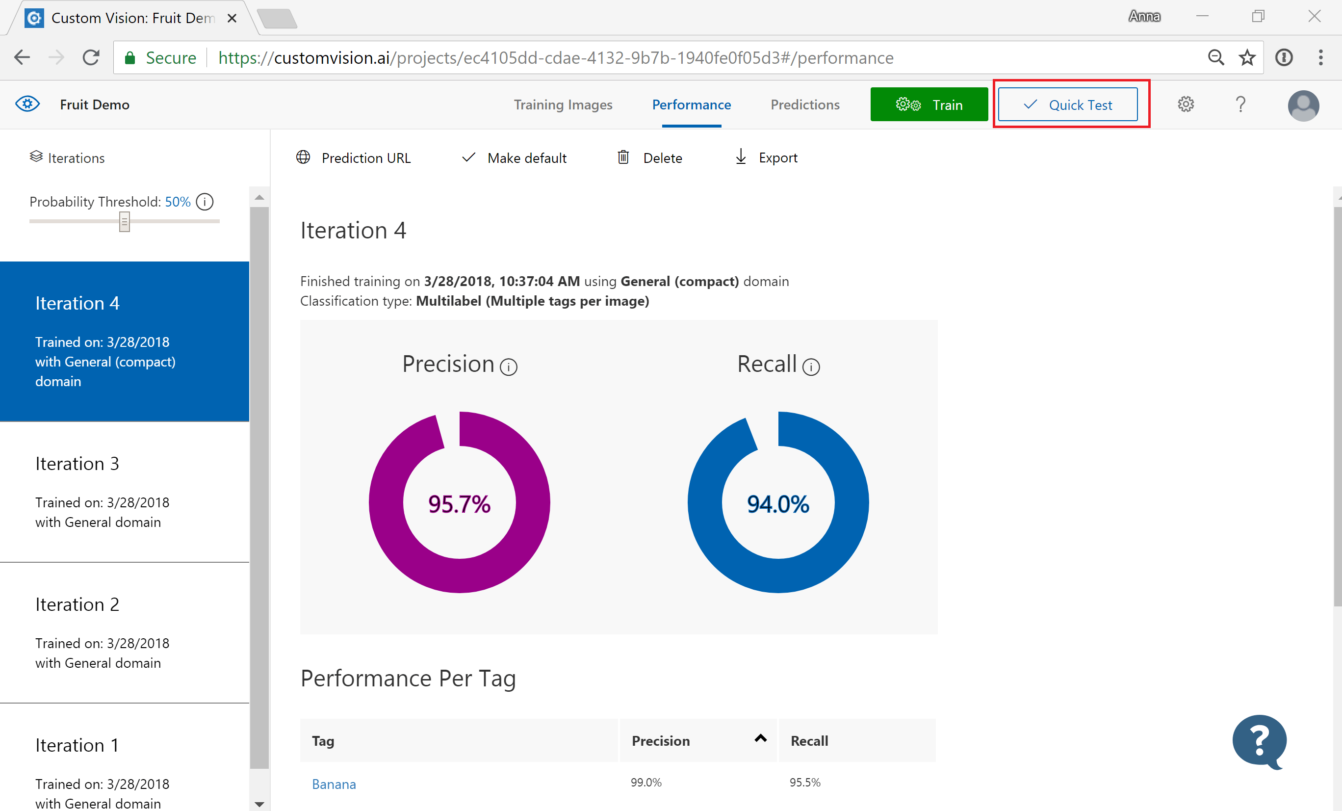 Azure Cv Iteration